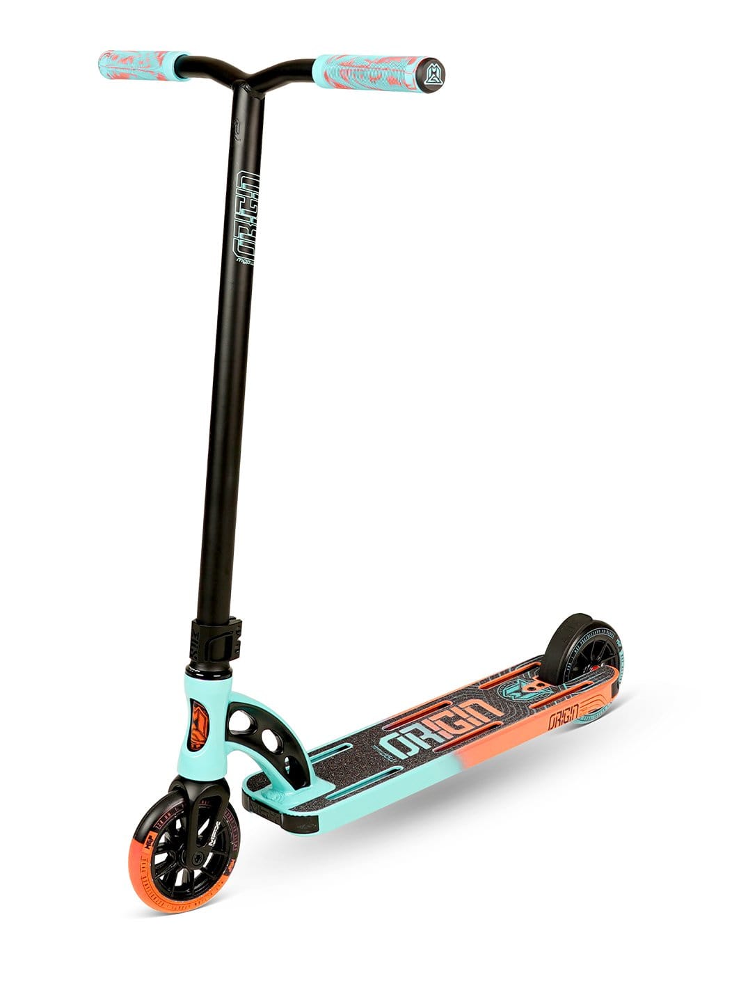 madd gear mgp scooter vx original solids pro MGP ORIGIN PRO SCOOTER - TEAL ORANGE – Madd Gear Global