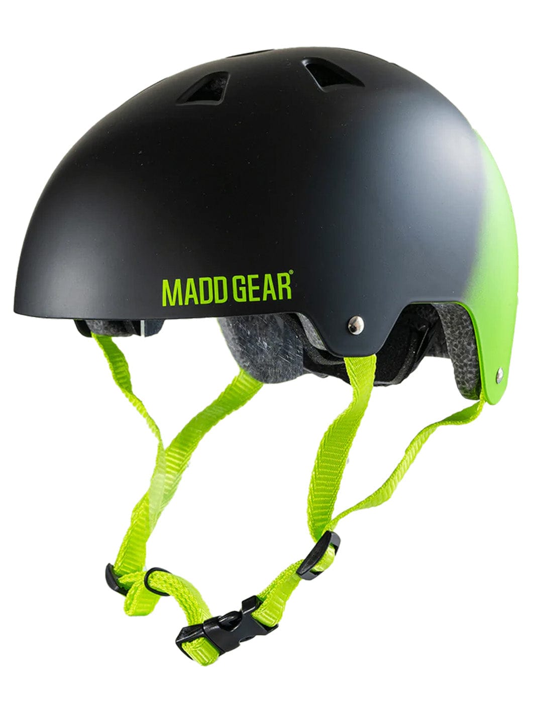 Certified EPS Helmet - Black Green S/M – Madd Gear Global