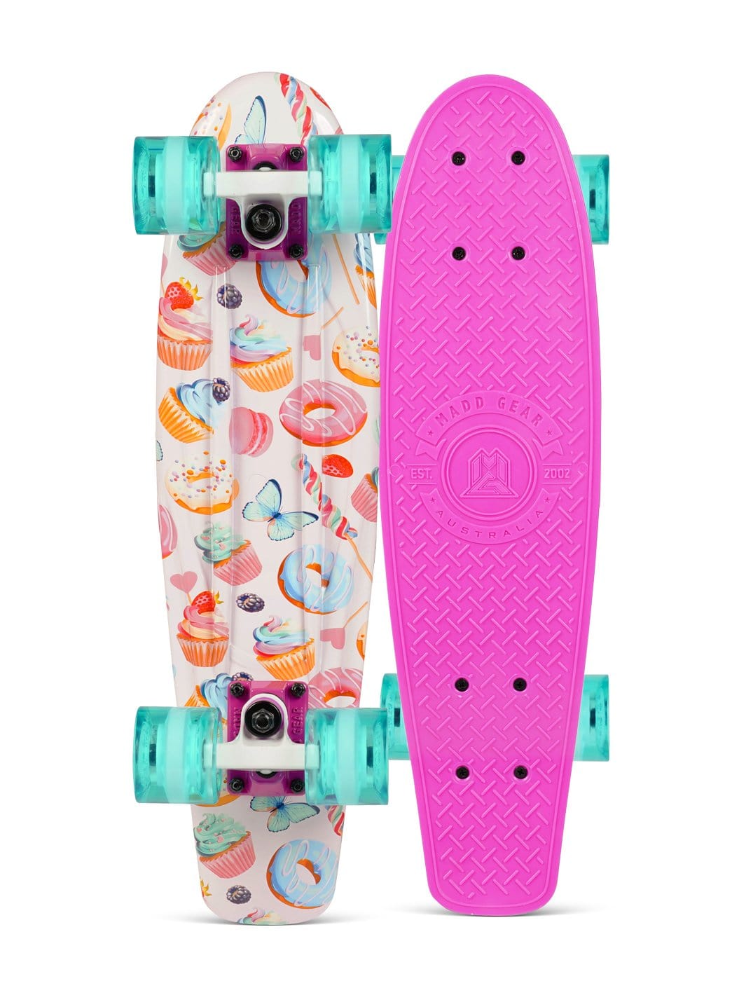 Madd Gear Retro Board Skateboard Penny 22" Plastic Flexible Kids Children Complete High Quality Donuts