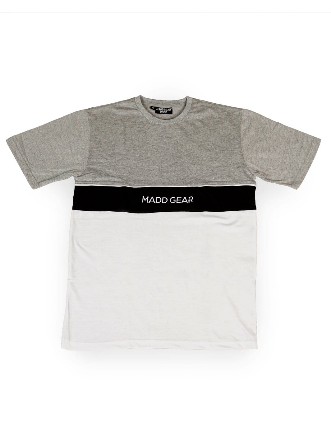 madd gear t shirt MGP STRIPE TEE - GRAY WHITE – Madd Gear Global
