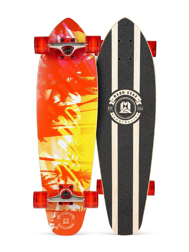 Madd Gear 32" Cruiser Board Skateboard Maple Kids Childrens High Quality Aluminum Trucks Surf Beach