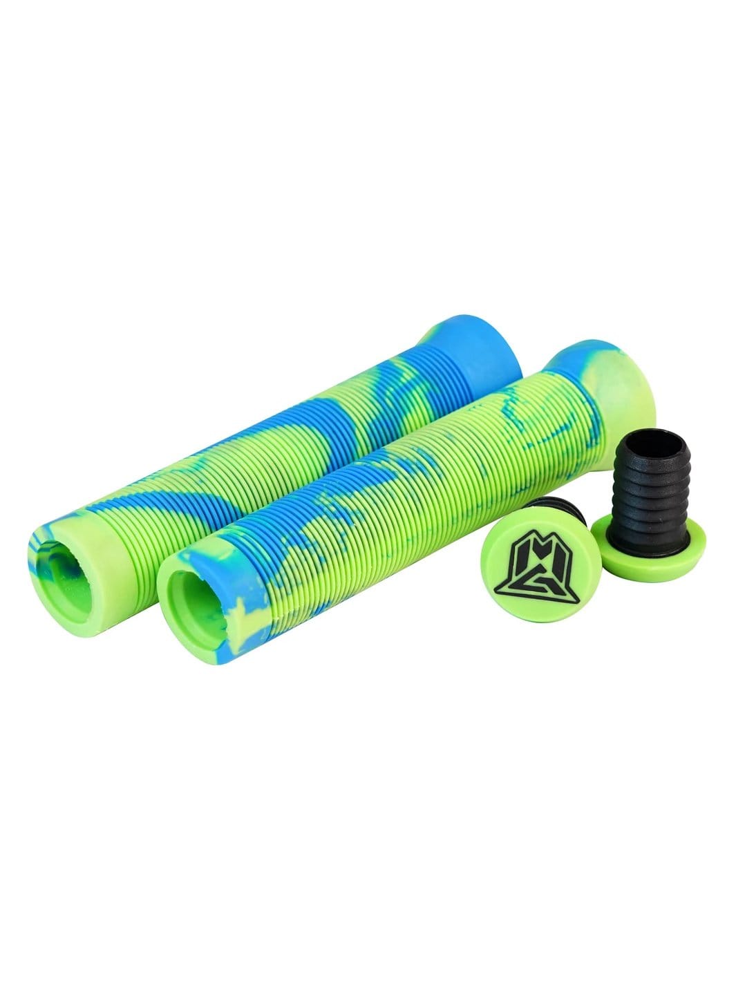 Madd Gear MGP Grind Grips Swirl Blue Green Barends Scooter Stunt Pro