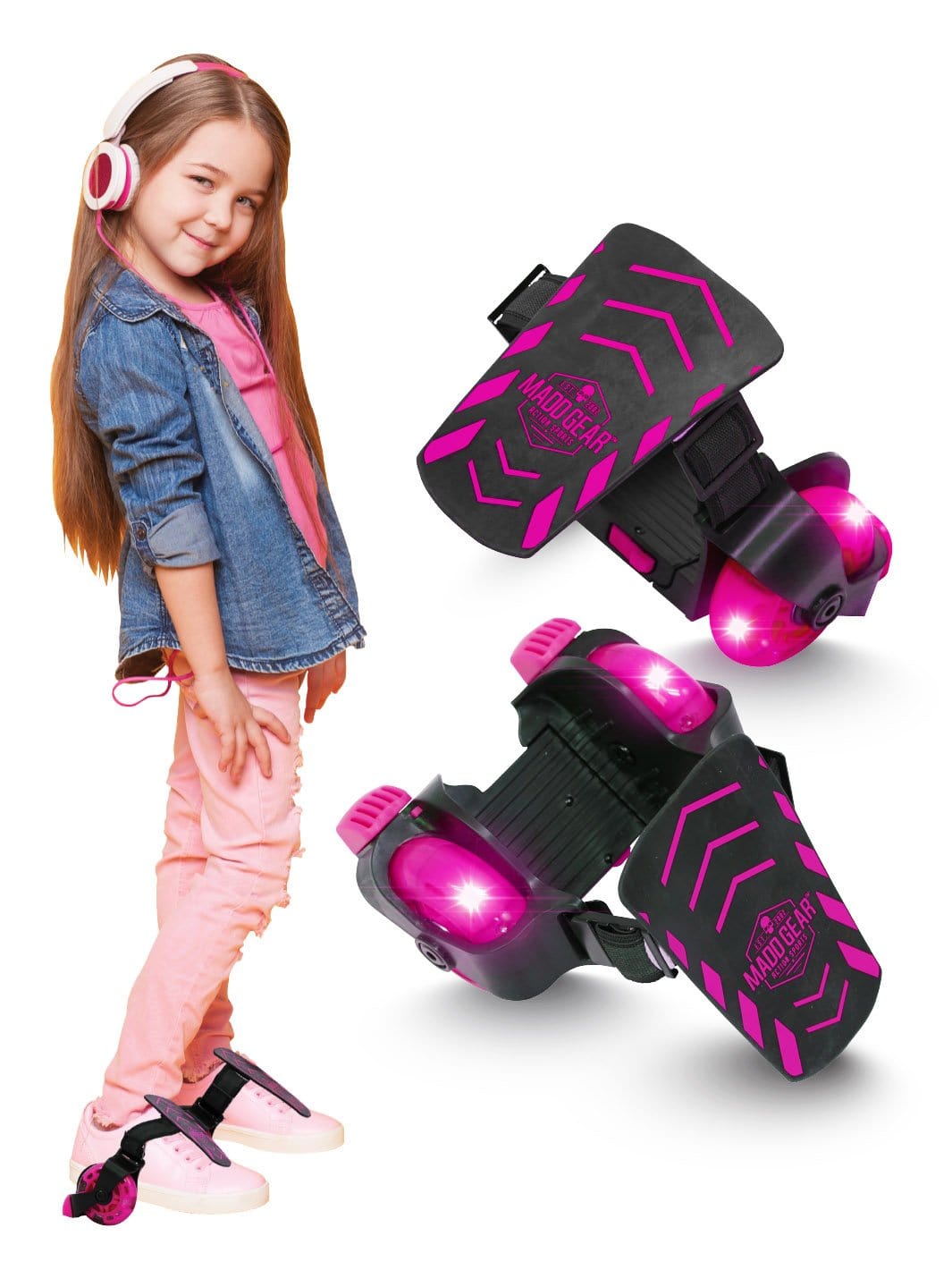 Madd Light-Up Rollers - Pink - Madd Gear Global | Est 2002