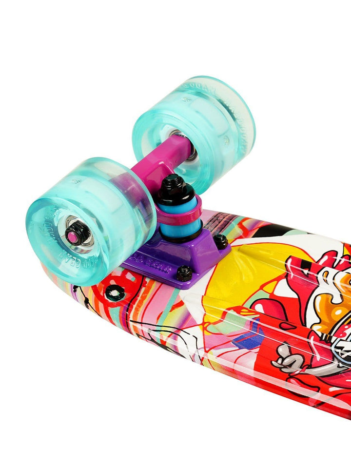 Madd Gear Penny Board Plastic Skateboard Retro Purple Girls Boys Skate Kids Bearings