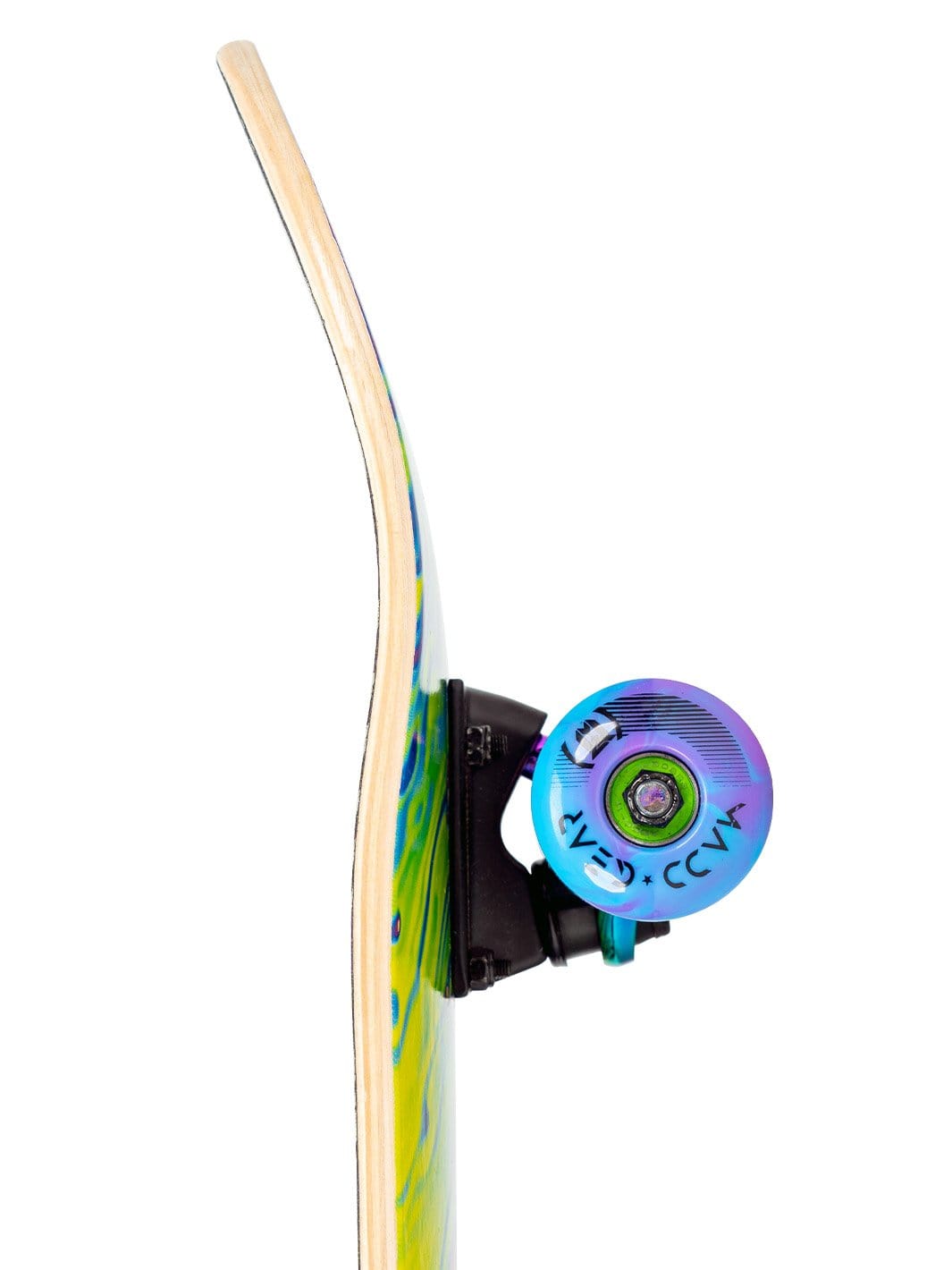 MGP Madd Gear Complete Skateboard Popsicle Skate Deck Holographic Complete Best Swirl Rainbow Wheels