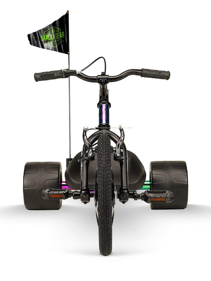 Madd Gear Drift Trike Huffy Green Machine Drifter Tricycle Children Neochrome MGP Flag