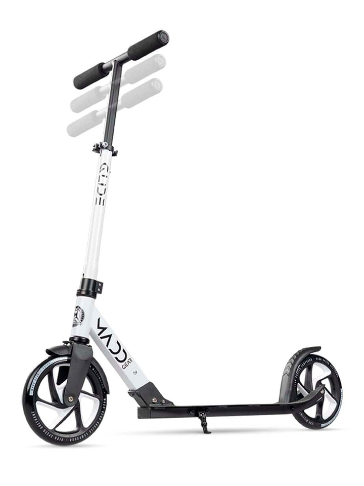 madd gear razor a5 dlx lux adults folding aluminum alloy commuter scooter white black smooth fast