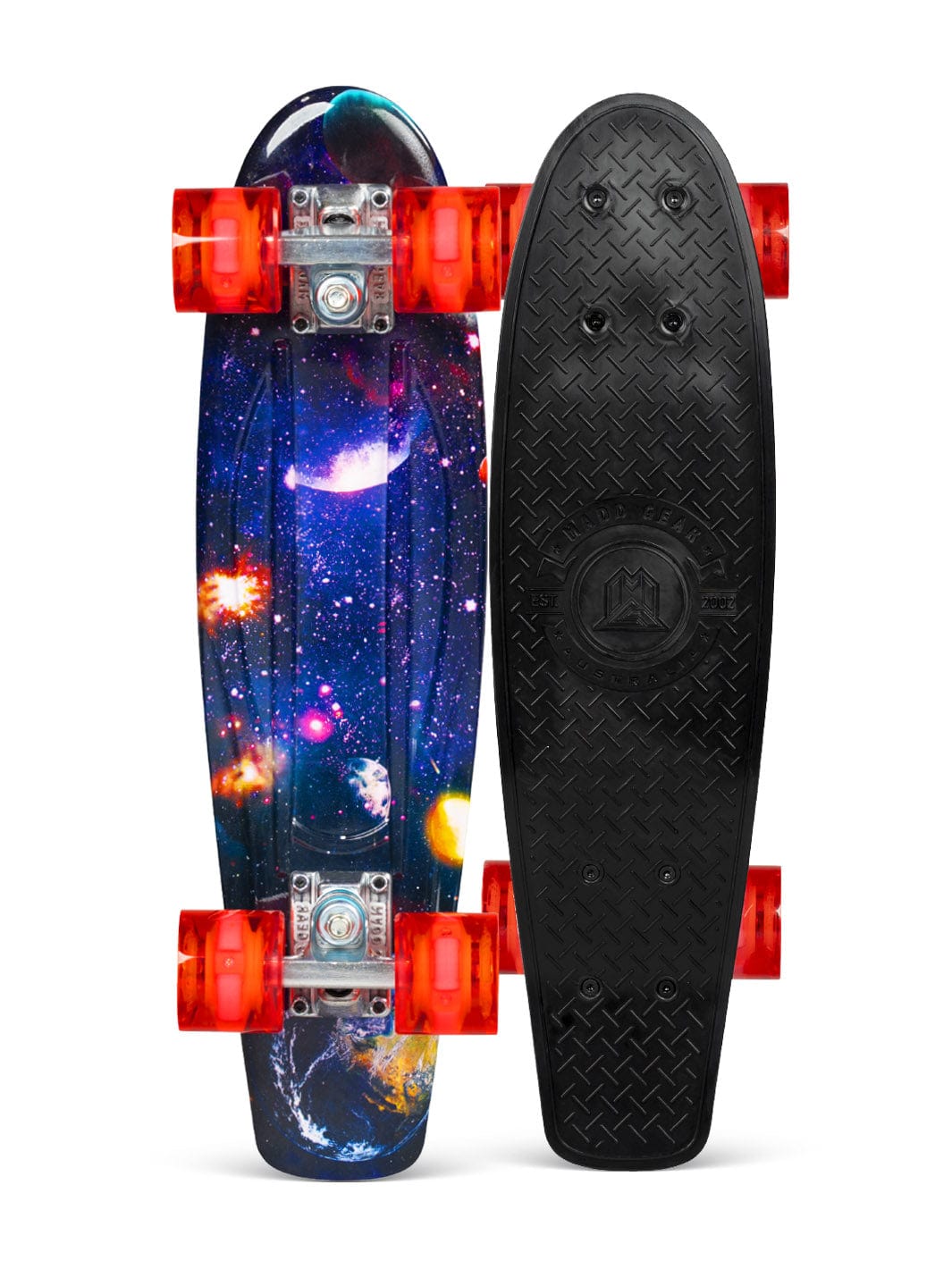 madd gear penny board complete skateboard galaxy kids quality flexible plastic skate cruiser