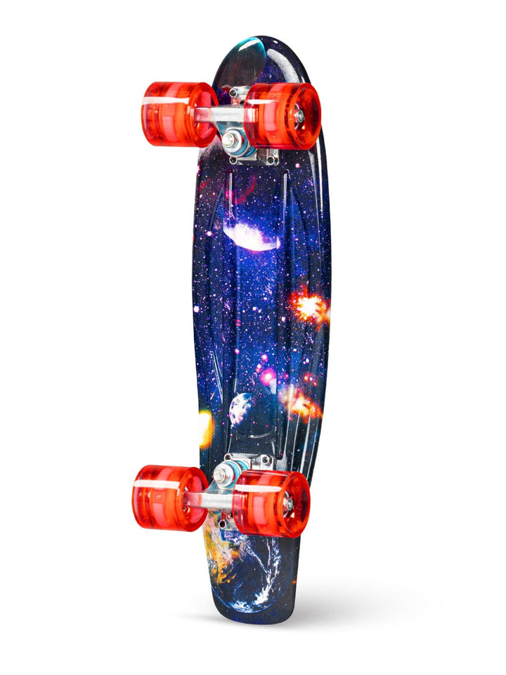 madd gear penny board skateboard complete retro galaxy kids boys girls blue red wheels trucks