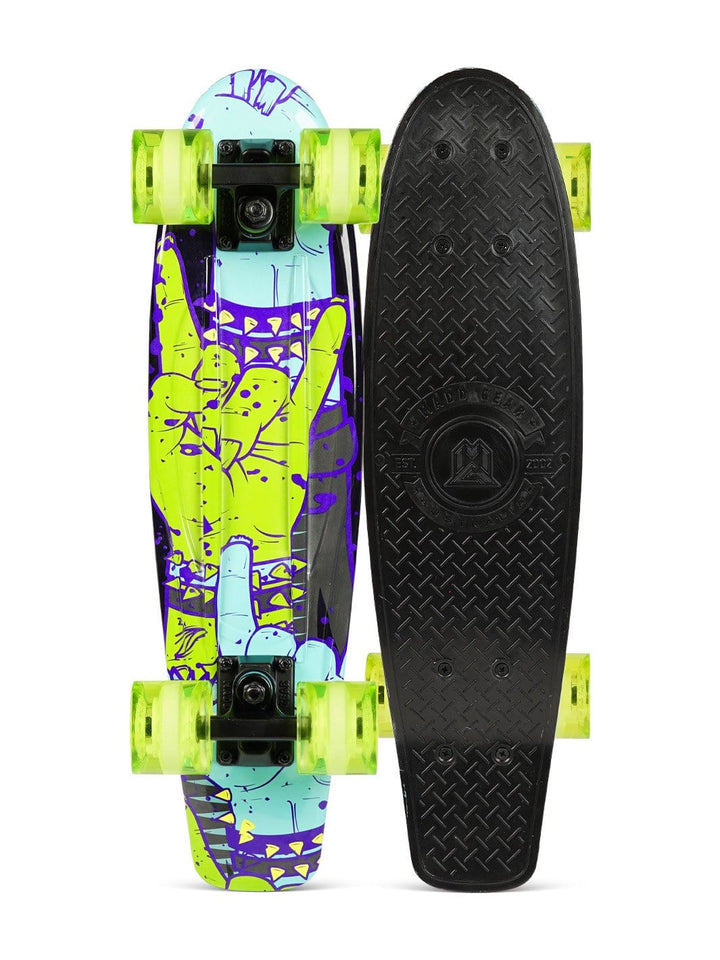 Madd Gear Retro Board Skateboard Penny 22" Plastic Flexible Kids Children Complete High Quality Green